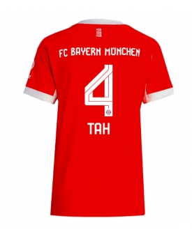 Bayern Munich Jonathan Tah #4 Maglia Gara Casa Repliche 2025-26 Donna Maniche Corte